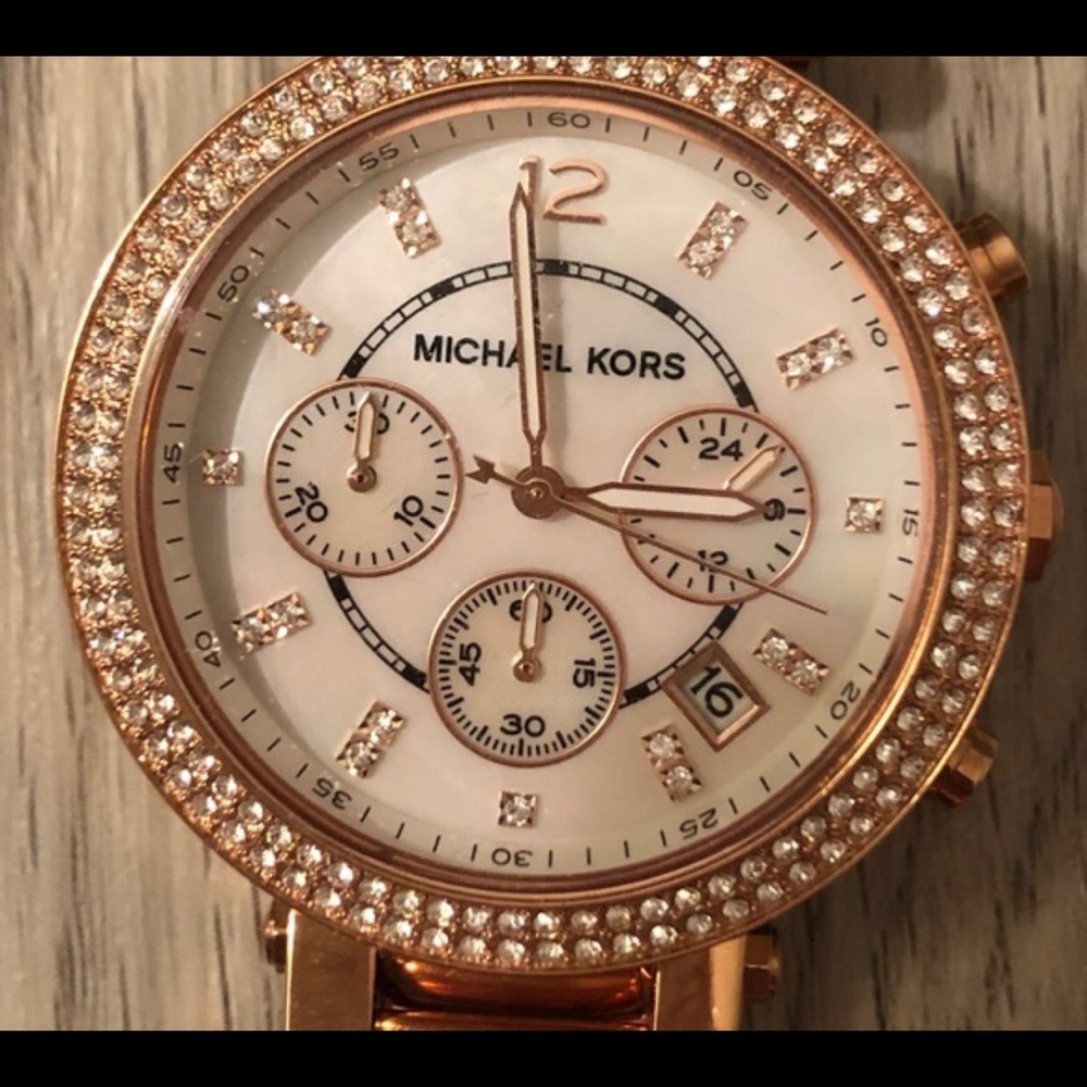 Michael Kors rose gold watch